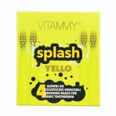 Vitammy SPLASH, Tartalék fogantyúk fogkefékhez SPLASH, sárga /, 4db