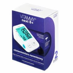 Vitammy NEXT 8+ vállnyomásmérő méréssel a mandzsetta és a hálózati adapter felfújásakor
