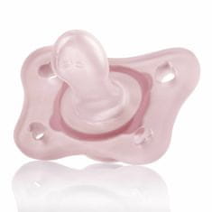 Chicco Physio Form Mini Soft nyugtató cumi, 2db, rózsaszín / átlátszó, 0-2m