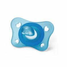 Chicco Physio Form Mini Soft nyugtató cumi, 2db, kék / átlátszó, 2-6m