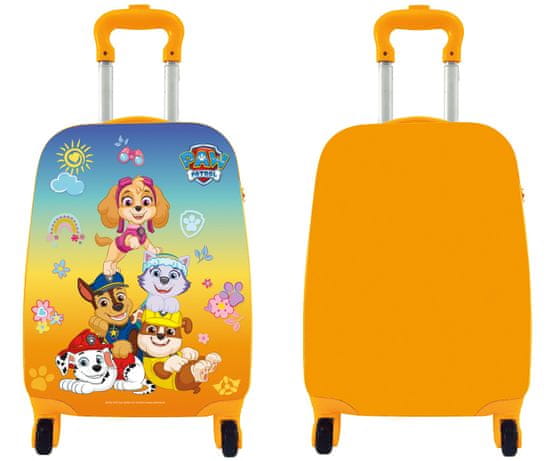 Nickelodeon Gyermek bőrönd kerekeken, Paw Patrol, sárga, nagy, 3r +