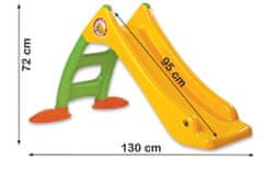 Lean-toys Kerti csúszda létrával gyerekeknek Zöld és sárga 424