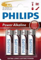 PHILIPS AA PowerLife elemek, alkáli - 4db