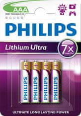 PHILIPS AAA Ultra lítium akkumulátorok - 4db