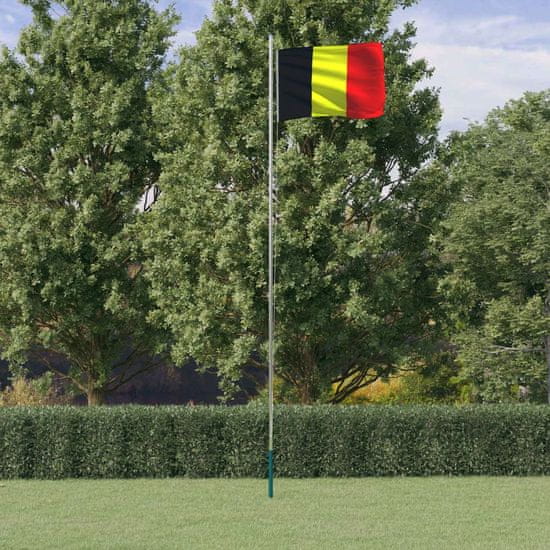 Greatstore alumínium belga zászló és rúd 6,23 m