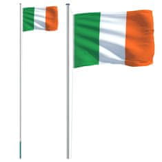 Greatstore alumínium ír zászló és rúd 6,23 m