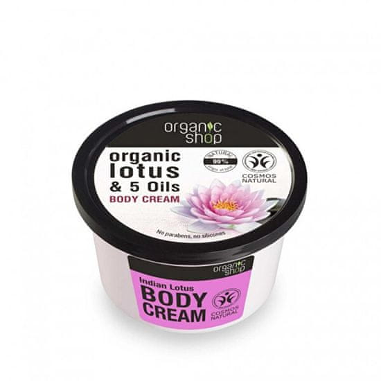 Organic Shop Krém Indiai lótusz (Body Cream) 250 ml
