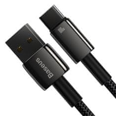 BASEUS Tungsten kábel USB / USB-C 100W 2m, fekete