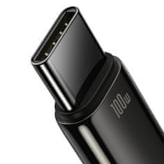 BASEUS Tungsten kábel USB / USB-C 100W 1m, fekete