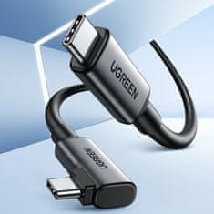 Ugreen US551 Elbow kábel USB-C / USB-C 60W 5m, fekete