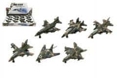 Teddies Repülőgép / katonai vadászgép fém/műanyag 9cm