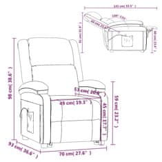 Greatstore barna műbőr elektromos dönthető fotel