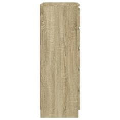 shumee sonoma-tölgyszínű szerelt fa fiókos szekrény 60 x 36 x 103 cm