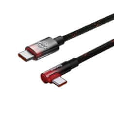 BASEUS MVP Elbow kábel USB-C / USB-C 100W 5A 2m, fekete/piros