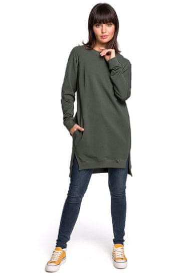 BeWear Női pulóver kapucni nélkül Frydrych B101 zöld