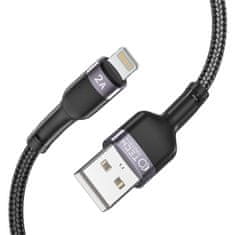 Tech-protect Ultraboost kábel USB / Lightning 2.4A 2m, fekete
