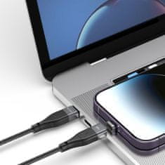 Tech-protect Ultraboost mágneses kábel USB-C - USB-C / Lightning 3A 60W 1m, fekete