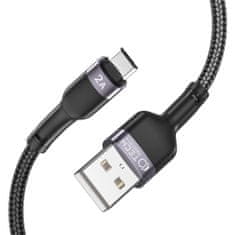 Tech-protect Ultraboost kábel USB / Micro USB 2.4A 2m, fekete