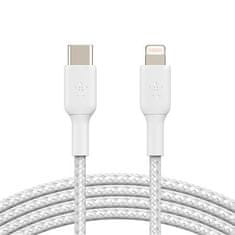 Belkin USB-C kábel villámcsatlakozóval, 2 m, fehér - tartós