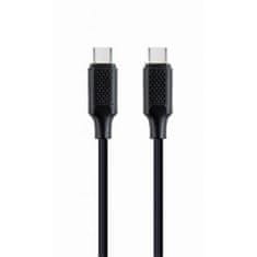 CABLEXPERT USB PD (Power Delivery) kábel, 100W, Type-C Type-C kábel (CM/CM), 1,5m, adat és tápellátás, fekete színű