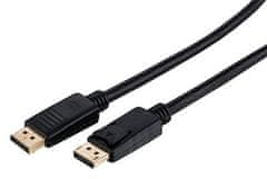 C-Tech DisplayPort 1.2 kábel, 4K@60Hz, M/M, 1m