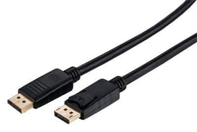 C-Tech DisplayPort 1.2 kábel, 4K@60Hz, M/M, 5m