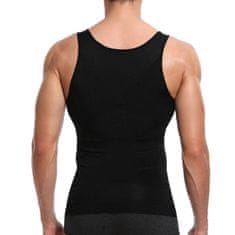 Northix Ujjatlan kompressziós ing férfi - fekete, XL 