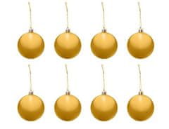 Iso Trade 100 darabos arany színű karácsonyfa gömb készlet csillaggal