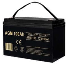 ISO 20805 Karbantartást nem igénylő akkumulátor AGM 12V 100Ah