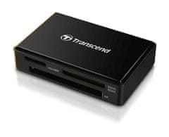 Transcend RDF8 USB 3.0 memóriakártya-olvasó SDHC/SDXC (UHS-I), microSDHC/SDXC (UHS-I), CompactFlash (UDMA7), fekete színű
