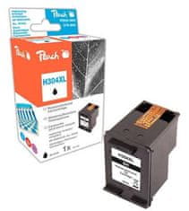 Peach kompatibilis patron HP N9K08AE, No 304XL, fekete, 11 ml