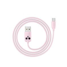 Hoco HOCO USB kábel KX1 USB-C 1m - Rózsaszín