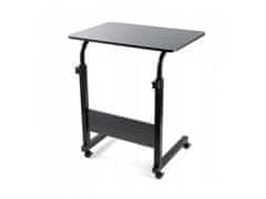 ShopJK Mobil asztal laptophoz fekete stl03wz3