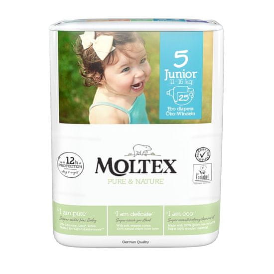 MOLTEX Pelenka Pure & Nature Junior 11-16kg (25 db)