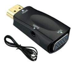 aptel Adapter átalakító HDMI-ről VGA-ra + audio AUX kábel 2