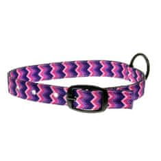 COBBYS PET Textil nyakörv, lilás-rózsaszínes-sárgás-kék 25mm/60cm