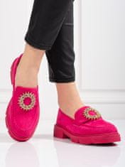 Amiatex Női félcipő 92141 + Nőin zokni Gatta Calzino Strech, rózsaszín árnyalat, 39