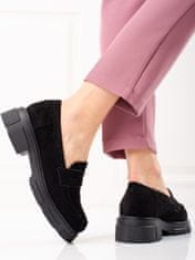 Amiatex Női félcipő 92171 + Nőin zokni Gatta Calzino Strech, fekete, 38