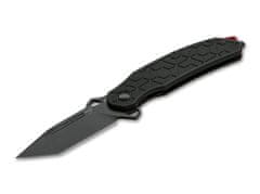 Böker Plus 01BO151 Yokai taktikai kés 9,5 cm, fekete színű, G10, üvegtörő, nylon hüvely