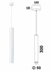 APT ZD74J Függesztett LED lámpa fehér