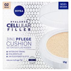 Nivea Hyaluron Cellular Filler Cushion Tonizáló krém szivacsban 3 az 1 02 közepes árnyalatban, 15g