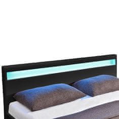 Juskys Kárpitozott ágy ,,Párizs" 140 x 200 cm - fekete