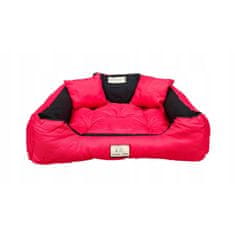KINGDOG Piros kutya kanapé vízálló 115x95cm