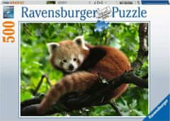 Ravensburger Puzzle Panda piros 500 db