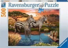 Ravensburger Puzzle Zebrák az öntözőnyílásnál 500 db