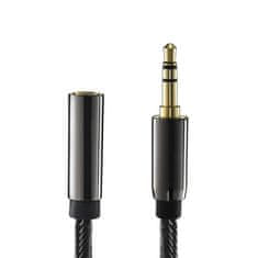 MG audio kábel 3.5mm mini jack F/M 3m, fekete