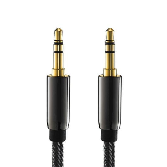 MG audio kábel 3.5mm mini jack M/M 2m, fekete