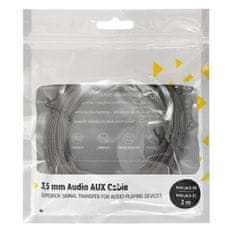 MG audio kábel 3.5mm mini jack M/M 3m, fekete