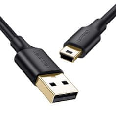 TKG Kábel: UGREEN US132 - Mini USB / USB fekete kábel, 1,5 m