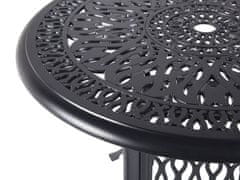 Beliani Fekete alumínium kerek asztal 90 cm ANCONA